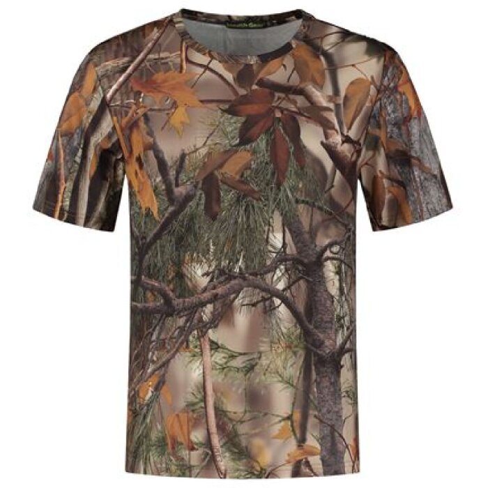 Stealth Gear tricou cu mânecă scurtă camo pădure imprimare dimensiune XXL