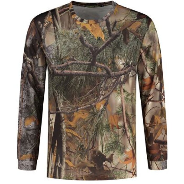 Stealth Gear tricou cu mânecă lungă Camo Forest Print dimensiune S