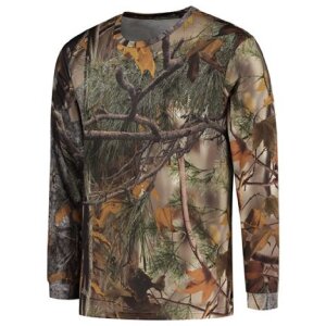 Stealth Gear tricou cu mânecă lungă camo pădure imprimare dimensiune M