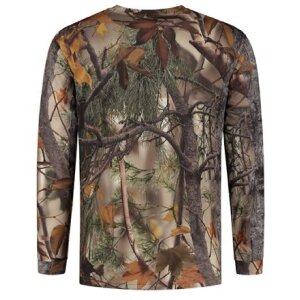 Stealth Gear tricou cu mânecă lungă camo pădure imprimare dimensiune M