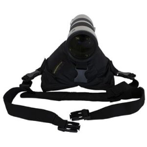 Buteo Photo Gear sac de fasole 1 model șa negru cu curea de umăr