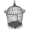 Clayre & Eef 5Y1201 Decorațiune Birdcage Brown Grey Ø 36x47/75 cm