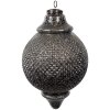 Clayre & Eef 6GL4533L Pom de Crăciun Bauble negru gri Ø 20x32 cm Stil baroc