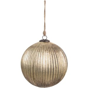 Clayre & Eef 6GL4549XL Pom de Crăciun Bauble aurit...