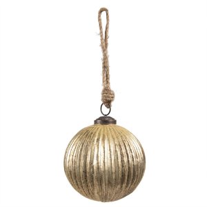 Clayre & Eef 6GL4549XS Pom de Crăciun Bauble aurit...