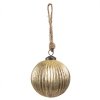 Clayre & Eef 6GL4549XS Pom de Crăciun Bauble aurit Ø 8x8 cm Stil clasic