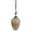 Clayre & Eef 6GL4550M Bauble pentru pomul de Crăciun Culoare aurie maro Ø 7x10 cm Stil clasic