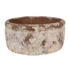 Clayre & Eef 6TE0529L Ghiveci de flori teracotă bej maro Ø 23x11 cm Stil rustic