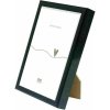 Deknudt S027S2 Plain Picture Frame aluminiu negru lucios 18.0 x24.0 cm