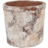 Clayre & Eef 6TE0523M Ghiveci de flori teracotă bej Ø 18x15 cm Stil rustic