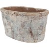 Clayre & Eef 6TE0528L Ghiveci de flori teracotă bej albastru 26x13x12 cm Stil rustic