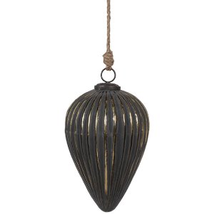 Clayre & Eef 6GL4526M Pom de Crăciun Bauble negru...