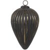 Clayre & Eef 6GL4526S Pom de Crăciun Bauble negru argintiu Ø 10x13 cm