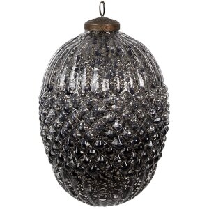 Clayre & Eef 6GL4531M Pom de Crăciun Bauble negru gri...