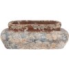 Clayre & Eef 6TE0522L Ghiveci de flori bej albastru 27x15x9 cm