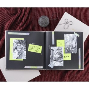 Hama Book Album Memories 25x25cm 50 pagini negre Gri