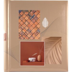 Hama album autoadeziv Singo II 28x31cm 20 pagini albe bej teracotă verde