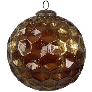 Clayre & Eef 6GL4511 Pom de Crăciun Bauble Brown Gold...