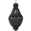 Clayre & Eef 6GL4520 Bomboană pentru pomul de Crăciun negru Ø 11x22 cm