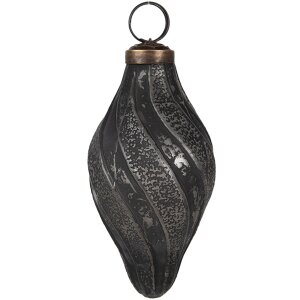 Clayre & Eef 6GL4682 Pom de Crăciun Bauble negru...