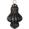 Clayre & Eef 6GL4684 globuri pentru pomul de Crăciun Ø 7x12 cm Negru