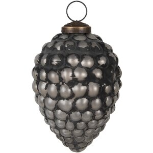 Clayre & Eef 6GL4688 Pom de Crăciun Bauble gri...