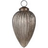 Clayre & Eef 6GL4695 Pom de Crăciun Bauble Gri Aur Ø 7x11 cm Sticlă