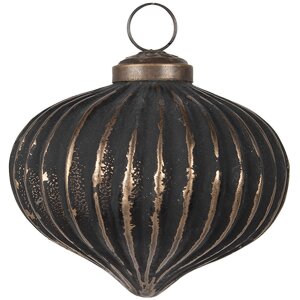 Clayre & Eef 6GL4703 Pom de Crăciun Bauble gri auriu...