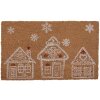 Clayre & Eef GBBMC-1 Covoraș pentru ușă Brown White 75x45x1 cm