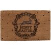 Clayre & Eef RFLMC Covoraș de ușă Hoppy Easter 75x45x1 cm Brown