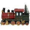 Clayre & Eef 6PR4335 Decorațiune locomotivă 11x5x7 cm verde roșu auriu