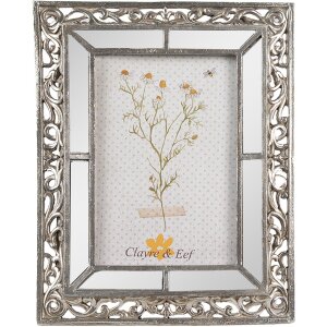 Clayre & Eef 2F1135 Rama foto 17x2x22 cm 10x15 cm Argint