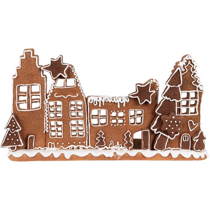 Clayre & Eef 6PR4357 Decorațiune pentru casa din turtă dulce 27x9x15 cm