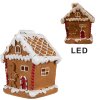 Clayre & Eef 6PR4341 Decorațiune casă de turtă dulce cu LED 11x9x13 cm