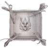 Clayre & Eef GTW47 Coș de pâine 35x35x8 cm Bej Reindeer Design