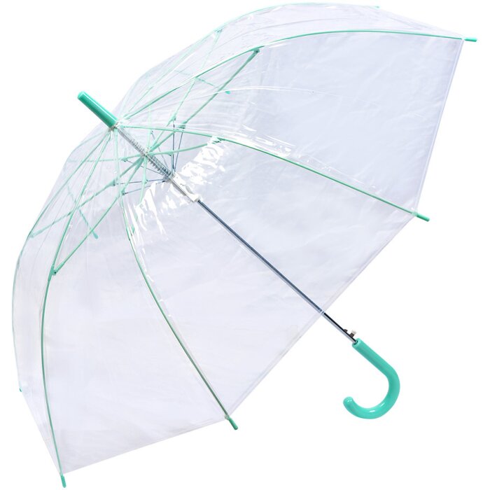 Juleeze JZUM0080GR Umbrelă transparentă 58 cm verde