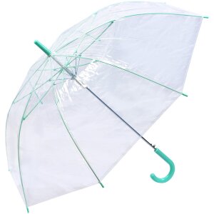 Juleeze JZUM0080GR Umbrelă transparentă 58 cm verde