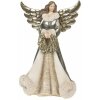 Clayre & Eef 6PR3958GG Înger figurină decorativă 15x10x24 cm