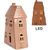 Clayre & Eef 6CE1841 Casă decorativă cu LED 10x6x16 cm