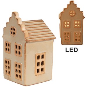 Clayre & Eef 6CE1844 Casă decorativă cu LED 8x7x16 cm