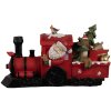 Clayre & Eef 6PR4178 Decorațiune Locomotivă Moș Crăciun LED 19x7x10 cm