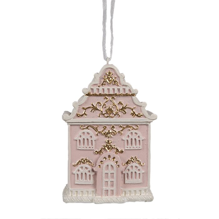 Clayre & Eef 6PR4205 Decorațiune pandantiv Casa 6x4x9 cm