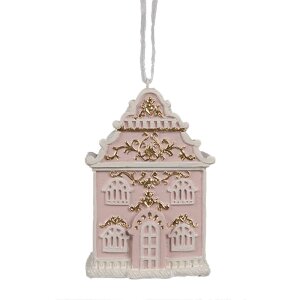 Clayre & Eef 6PR4205 Decorațiune pandantiv Casa 6x4x9 cm