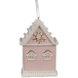 Clayre & Eef 6PR4205 Decorațiune pandantiv Casa 6x4x9 cm