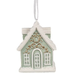 Clayre & Eef 6PR4214 Decorațiune pandantiv Casa 6x4x8 cm