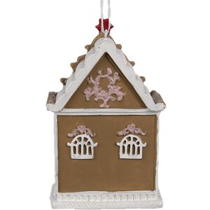 Clayre & Eef 6PR4215 Decorațiune pandantiv Casa 6x4x9 cm