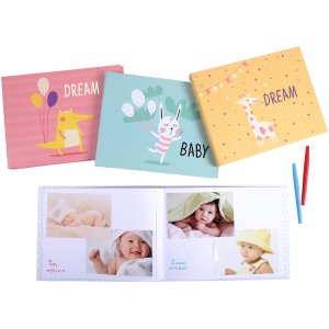 Exacompta photo book baby 30 pagini alb 28,5x22 cm verde pastel format peisaj