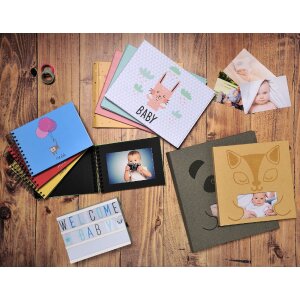 Exacompta 11231E Albume foto baby animal motiv 30 pagini alb 28.5x22 cm