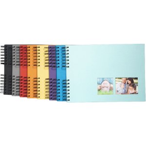 Exacompta album foto spirală MILANO 32x22 cm 50 pagini negru pentru scrapbooking