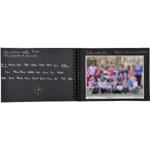 Album spiralat Exacompta 50 pagini negre pentru fotografii de clasă 32x22 cm motiv